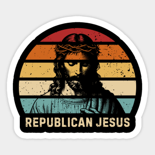 Republican-Jesus Sticker